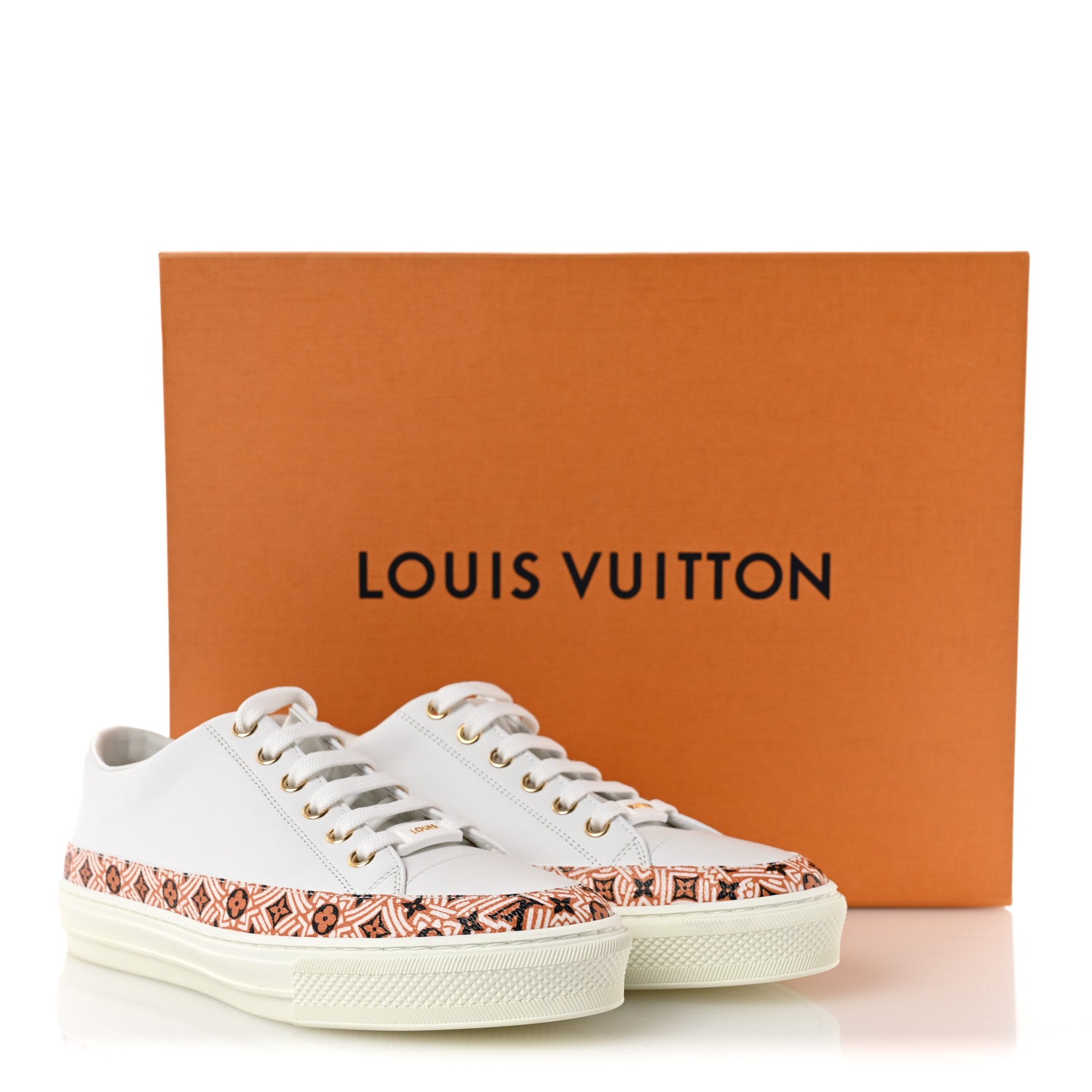 Louis Vuitton Calfskin Monogram Crafty Sneaker 37 White 9 of 9