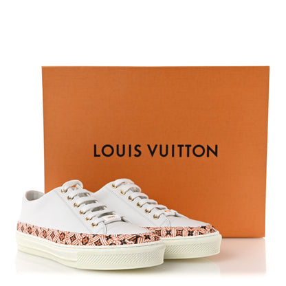 Louis Vuitton Calfskin Monogram Crafty Sneaker 37 White 9 of 9