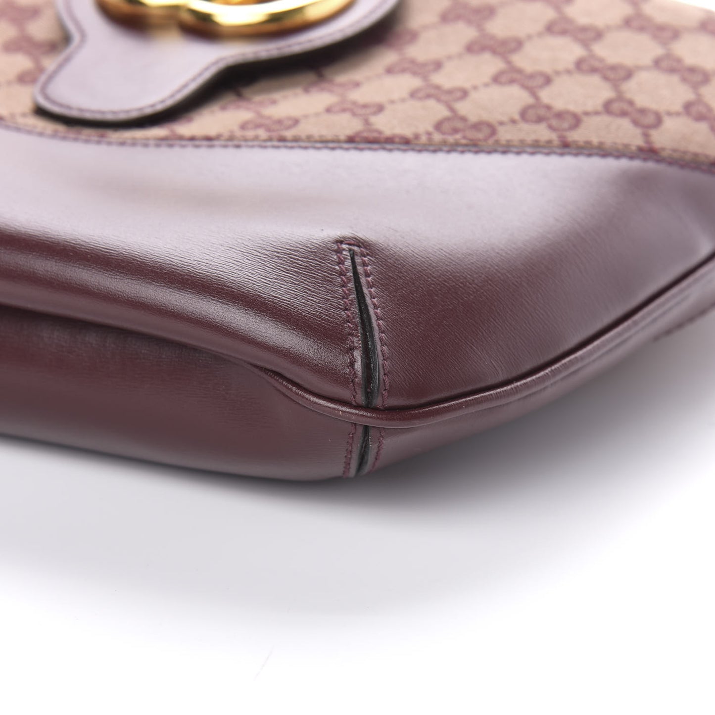 GG Monogram Calfskin Medium Arli Shoulder Bag Sahara Rubino Chardonnay