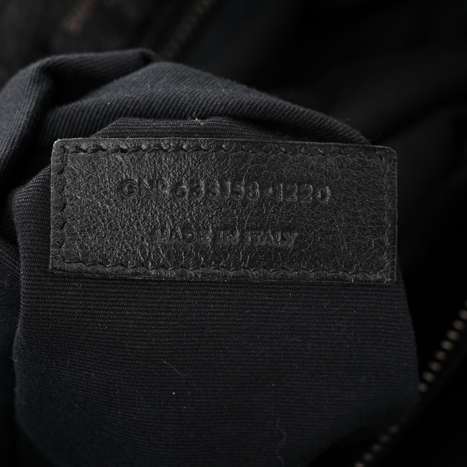 Saint Laurent Crinkled Calfskin Matelasse Monogram Medium Niki Chain Satchel Black 7 of 11