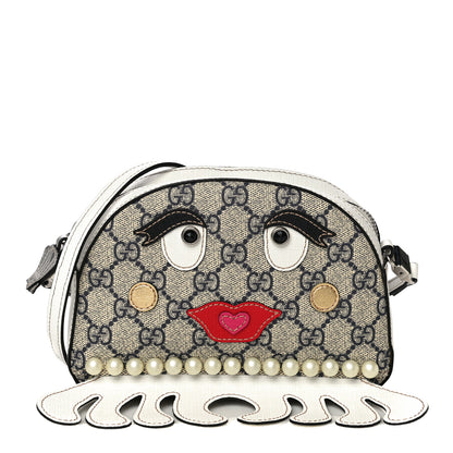 Gucci GG Supreme Monogram Childrens Octopus Messenger Bag White 12 of 14