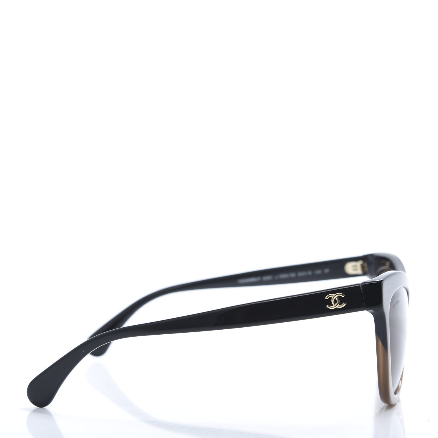 Chanel Acetate CC Cat Eye Summer Sunglasses 5350 Black Beige 3 of 8