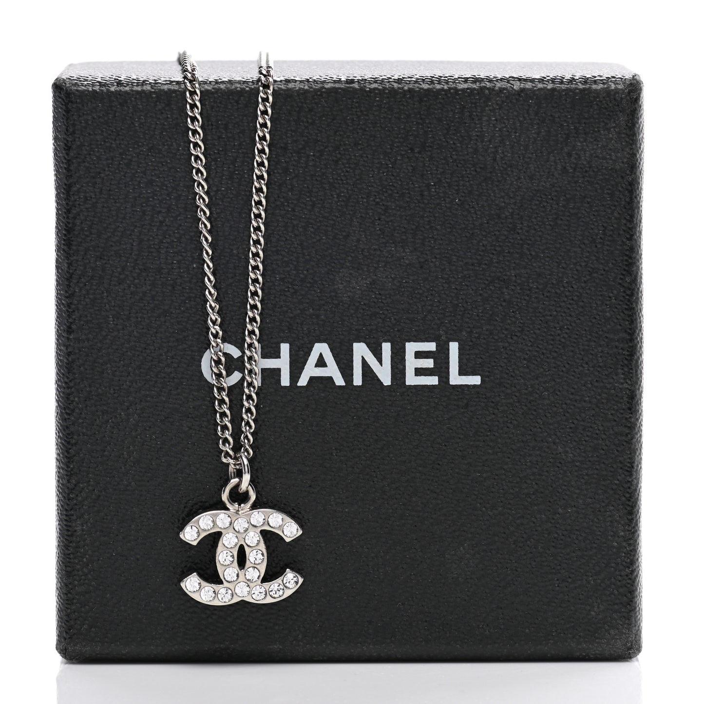 Crystal Timeless CC Necklace Silver