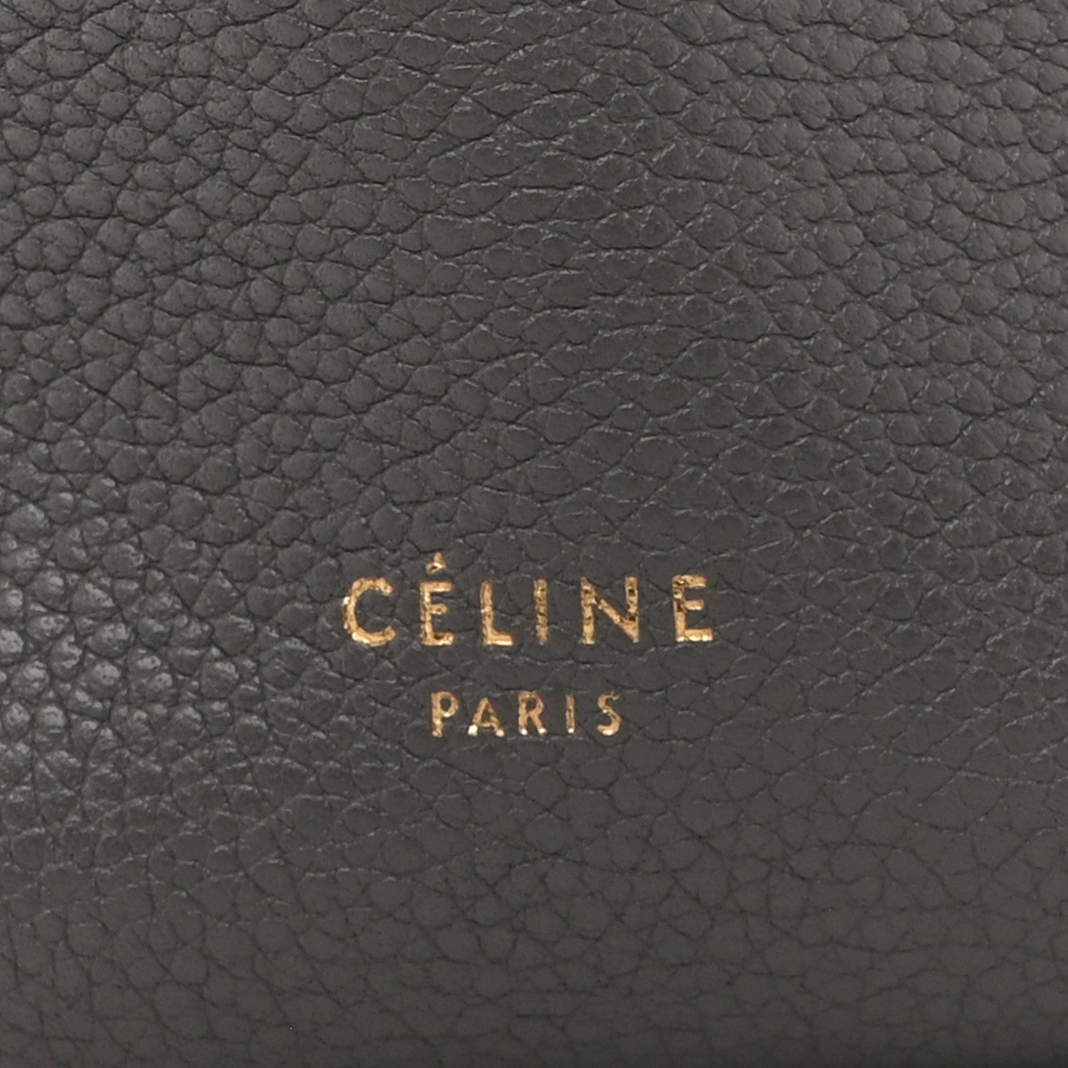 Celine Soft Grained Calfskin Small Sangle Bucket Bag Kohl 7 of 14