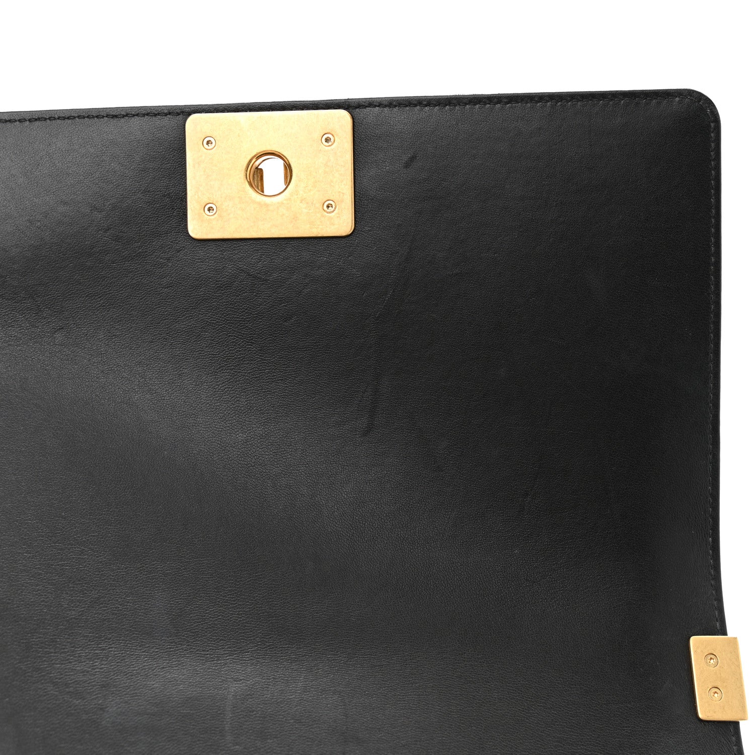 Chanel Lambskin Quilted Medium Boy Flap Black 12 of 14