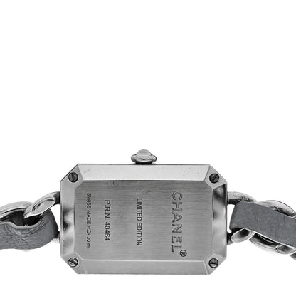 Chanel Stainless Steel Lambskin 16mm Premiere Rock Triple Row Quartz Watch Grey 4 of 5