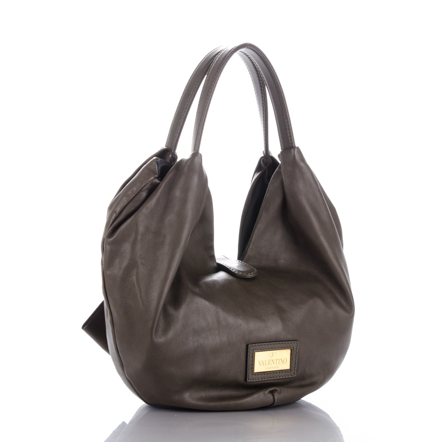 Valentino Garavani Nappa 360 Bow Hobo Grey 3 of 7