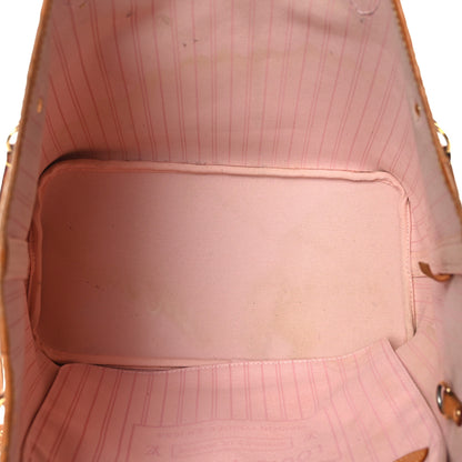 Louis Vuitton Damier Azur Neo Neverfull MM Rose Ballerine 6 of 11