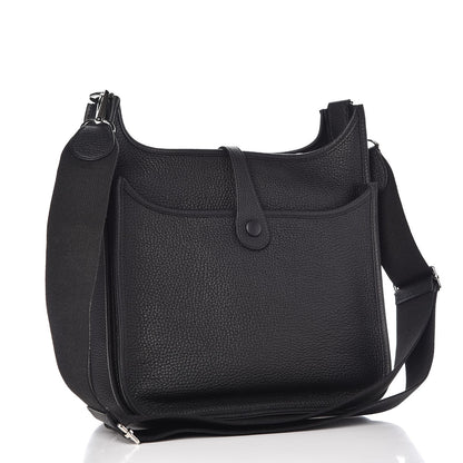 Hermes Taurillon Clemence Evelyne III PM Black 3 of 8