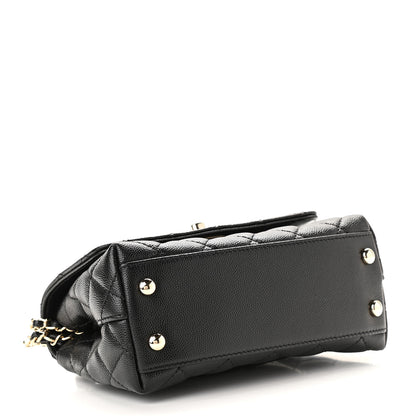 Chanel Caviar Quilted Extra Mini Coco Handle Flap Black 4 of 9