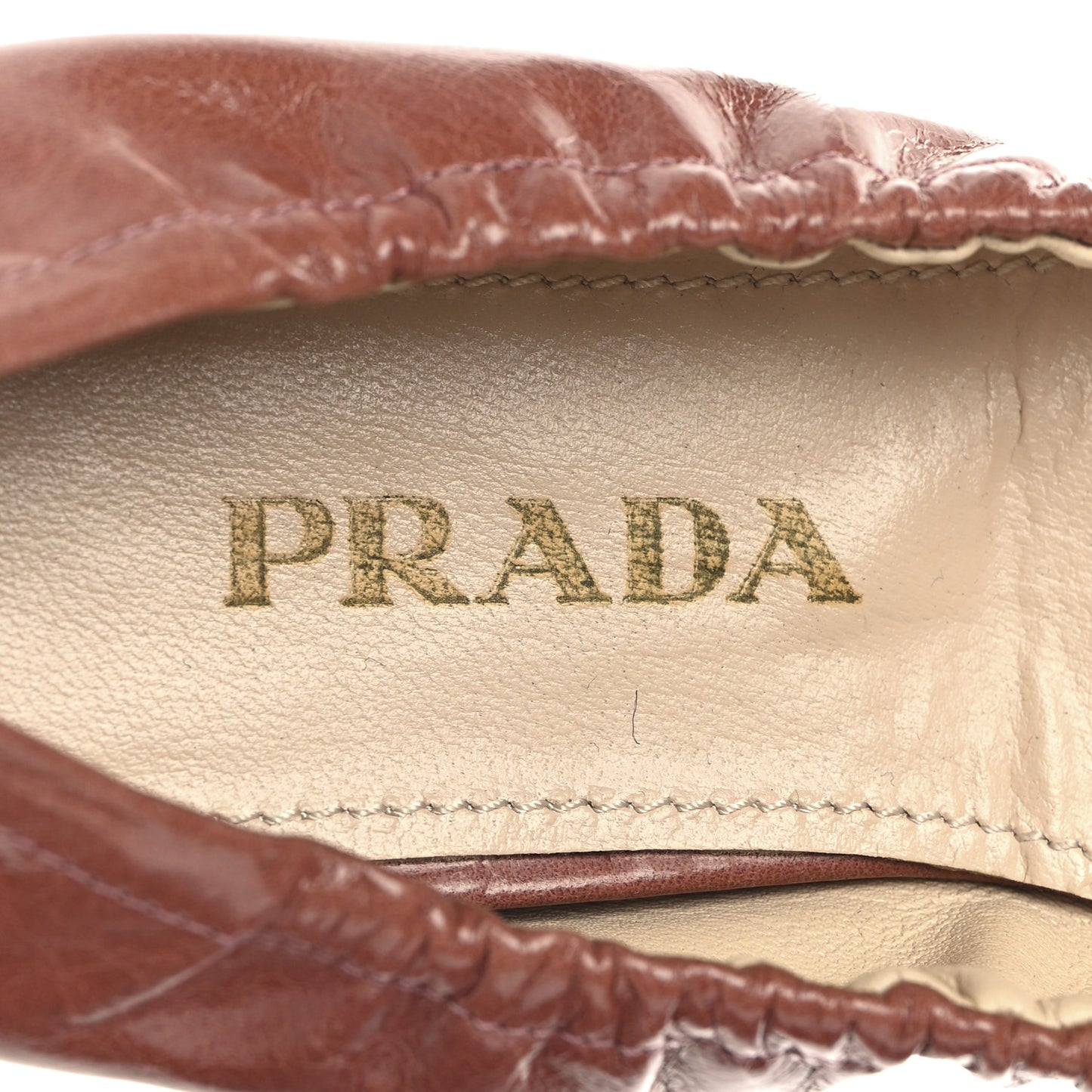 Vitello Shine Ballet Bow Flats 36 Antico