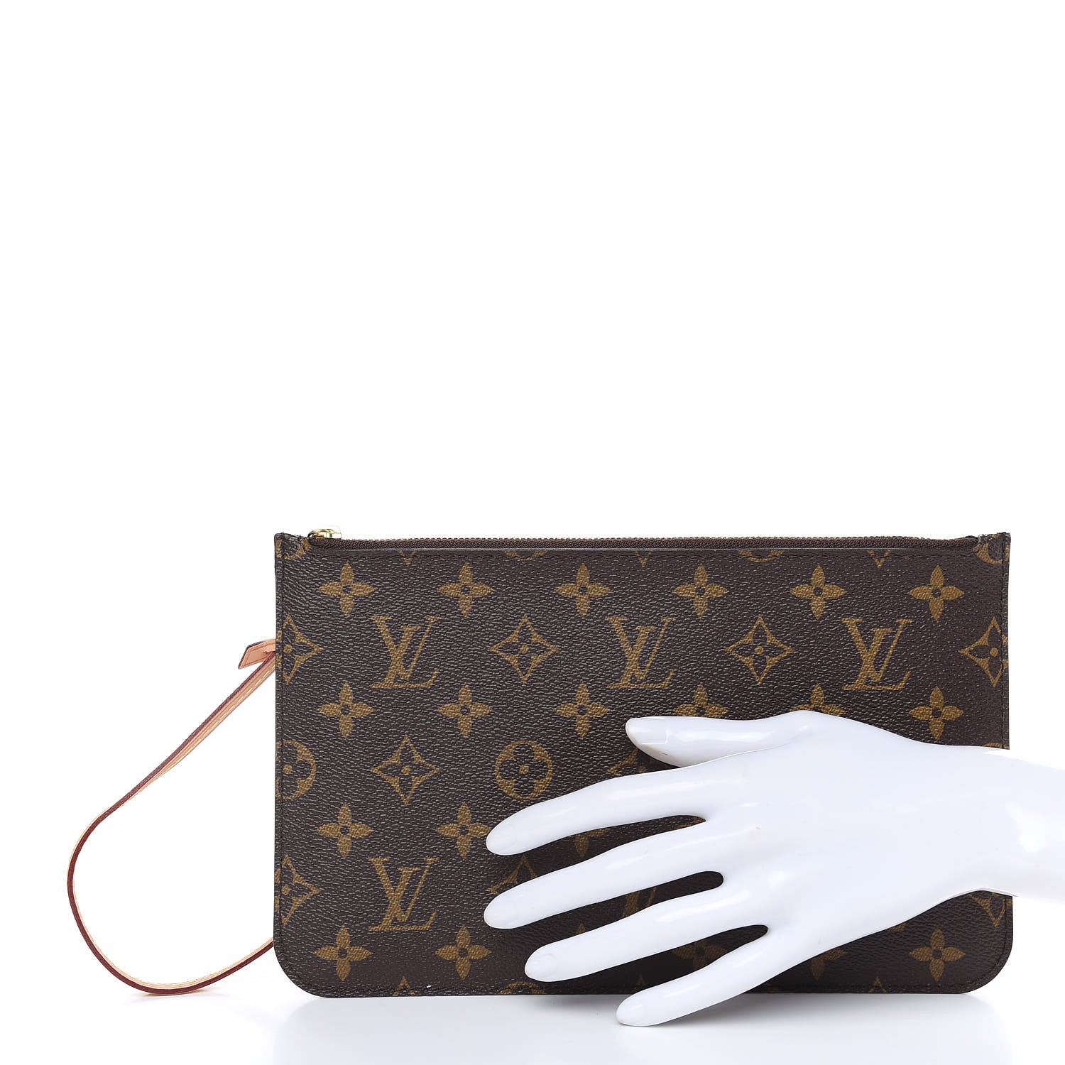 Louis Vuitton Monogram Neverfull MM GM Pochette Fuchsia 2 of 7