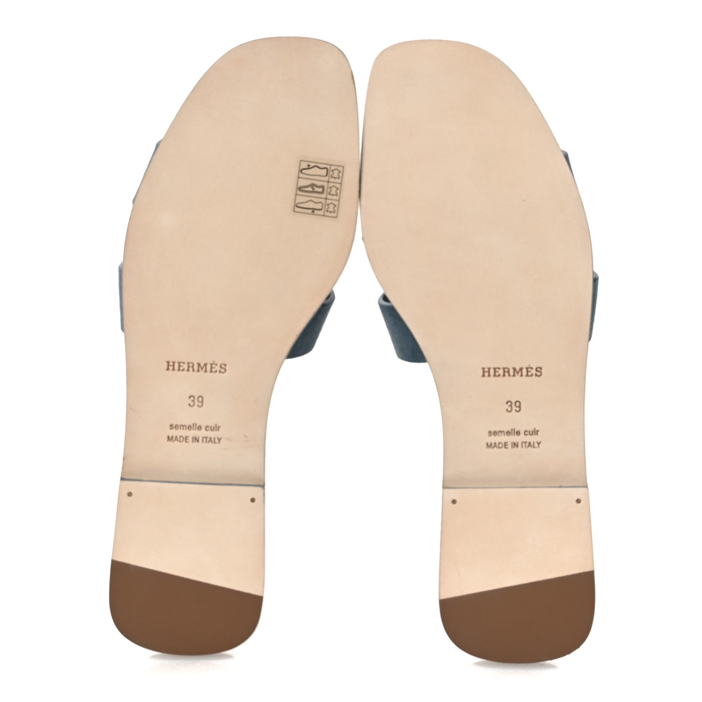 Suede Goatskin Oran Sandals 39 Bleu Tonnerre 39 Bleu Tonnerre