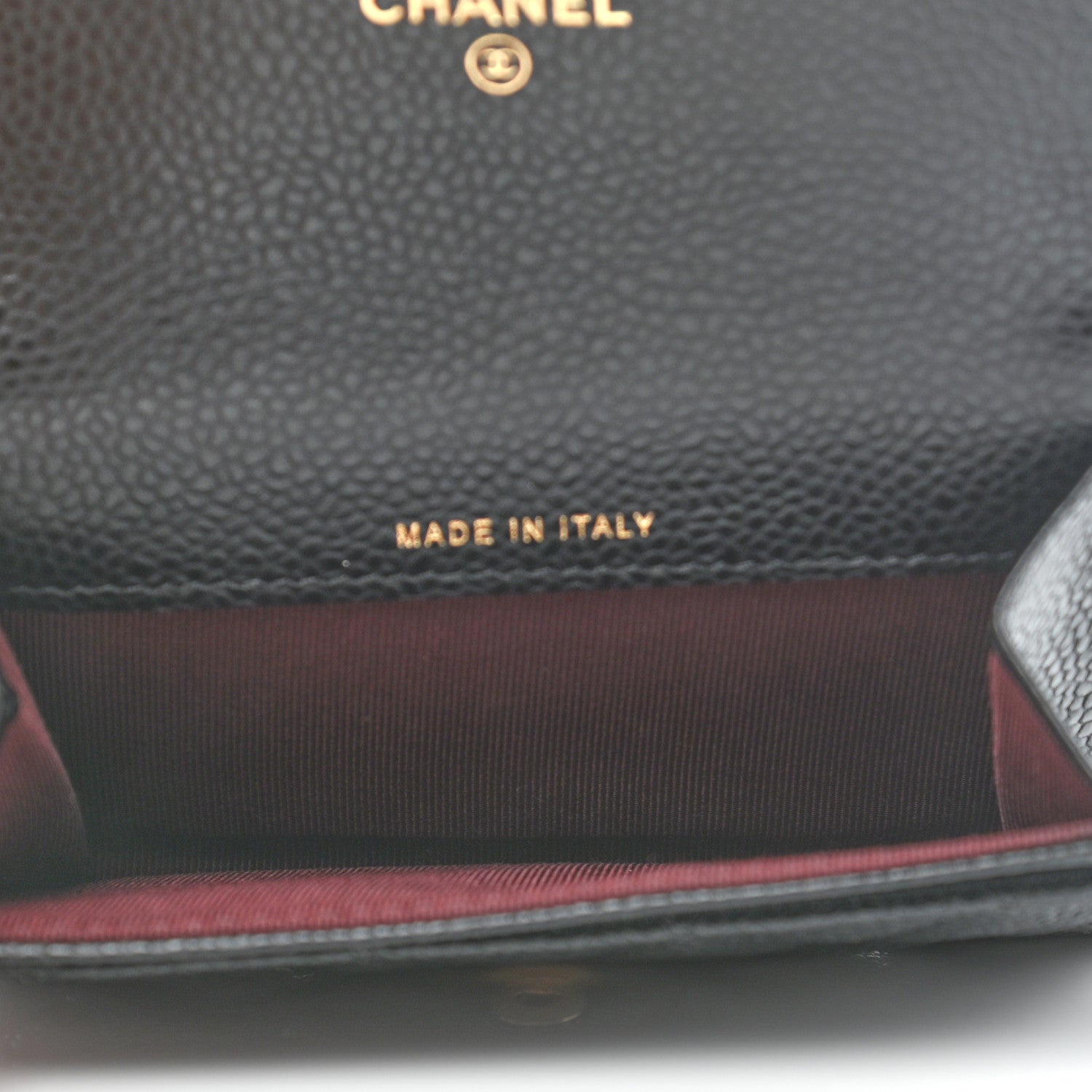 Chanel Caviar Quilted Flap Card Holder Wallet Black 5 of 10