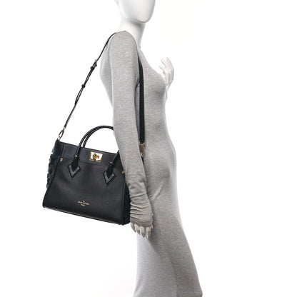 Louis Vuitton Calfskin Monogram Tufting On My Side Black 2 of 9