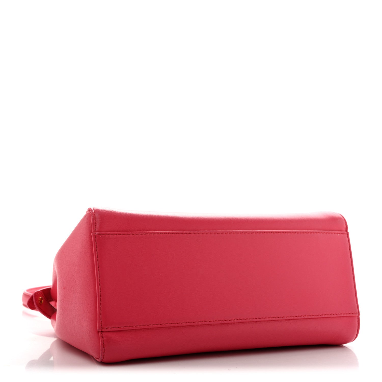 Fendi Nappa Stacked Bar Mini Peekaboo Iconic Satchel Lampone 4 of 15