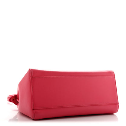 Fendi Nappa Stacked Bar Mini Peekaboo Iconic Satchel Lampone 4 of 15