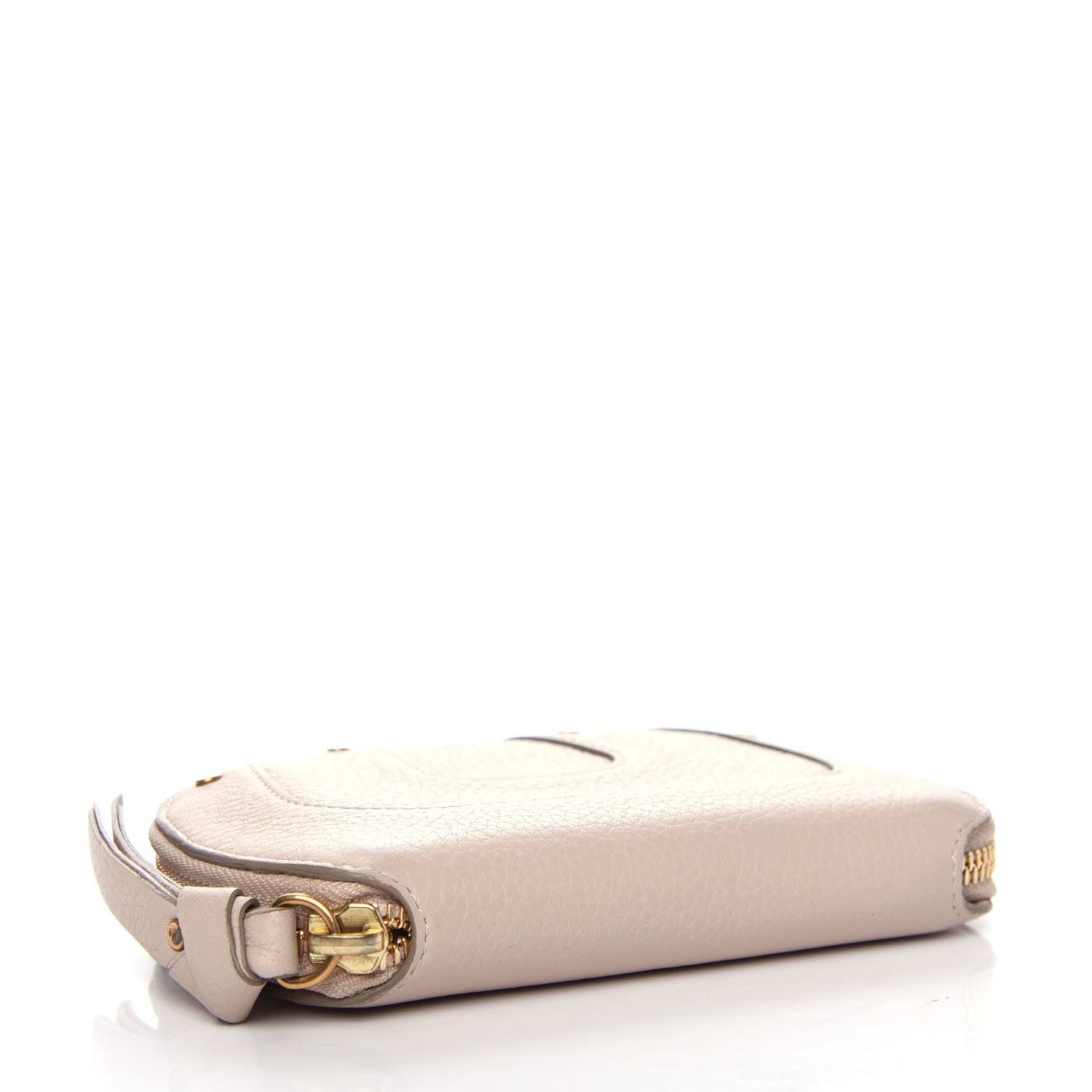 Chloe Grained Calfskin Hayley Compact Wallet Abstract White 4 of 6