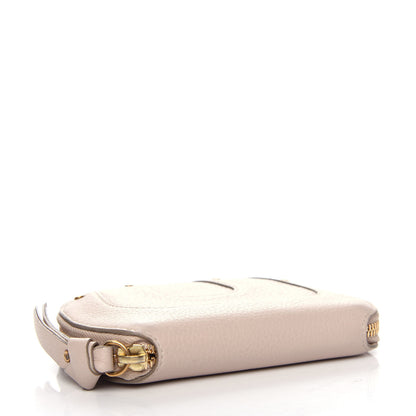 Chloe Grained Calfskin Hayley Compact Wallet Abstract White 4 of 6