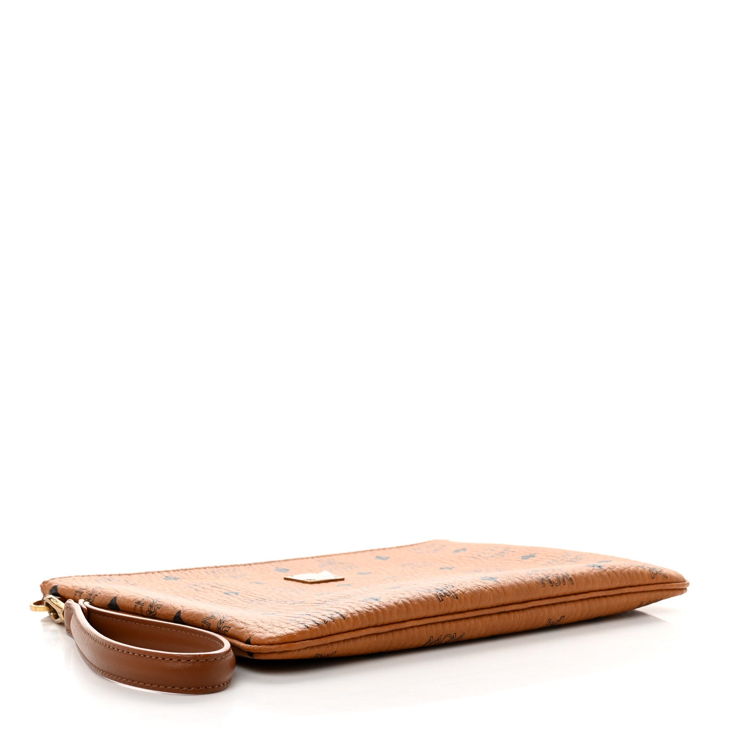 Visetos Large Stark Wristlet Pouch Cognac
