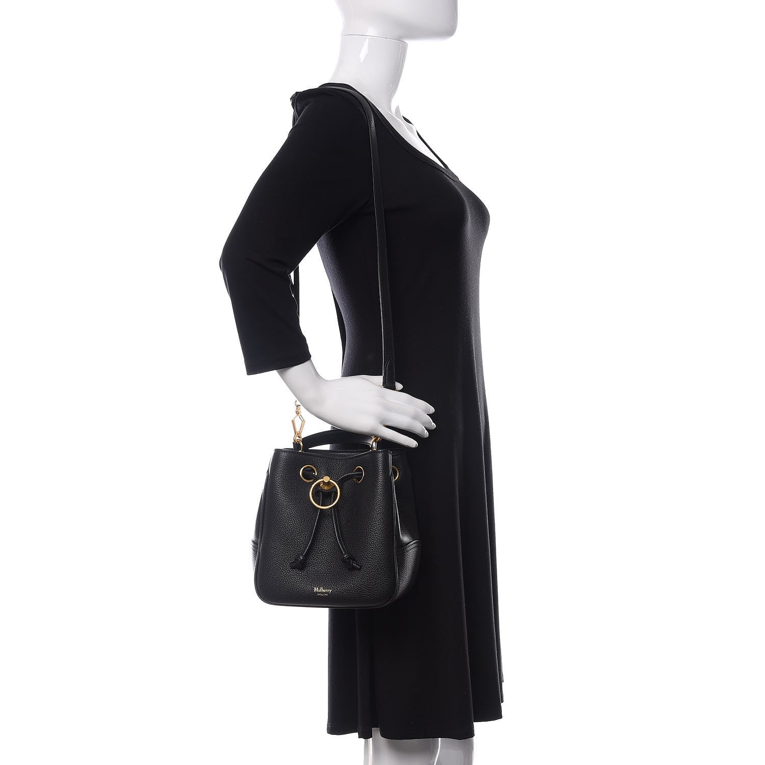 Mulberry Small Classic Grain Small Hampstead Black 2 of 9