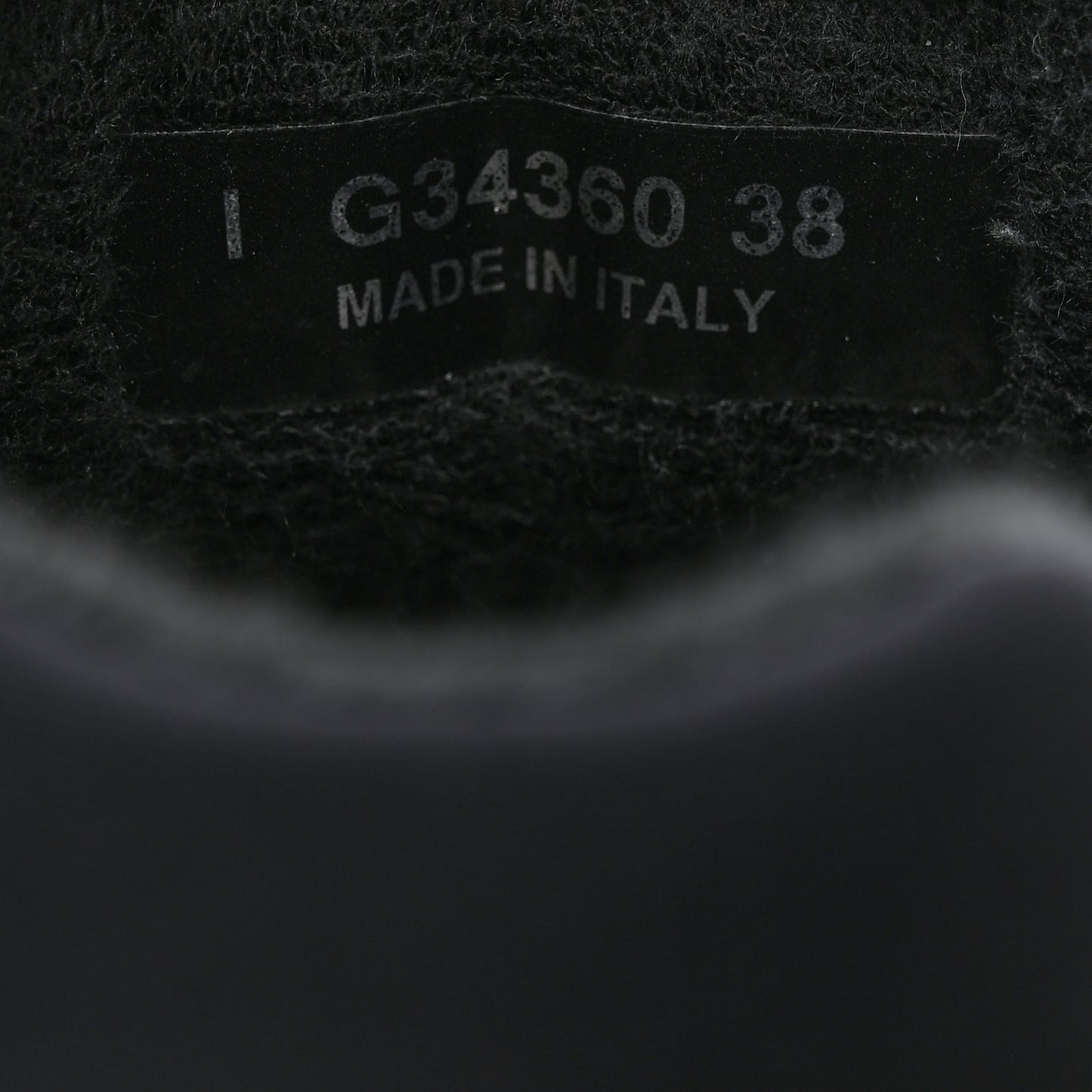 Fabric Calfskin Suede CC Sneakers 38 Black