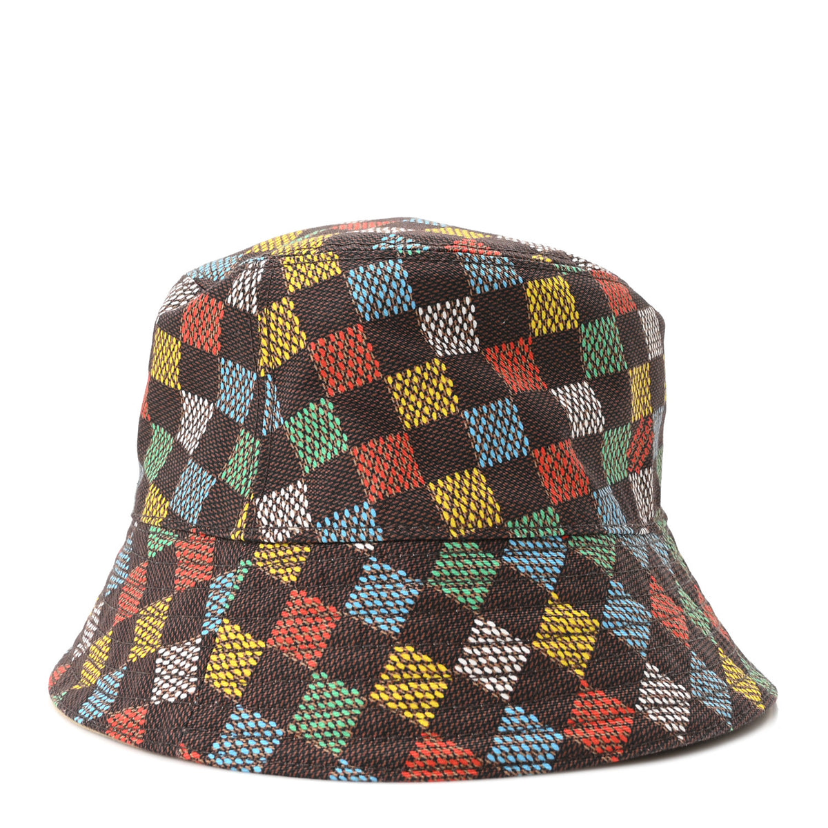 Damier LV Vers Reversible Bucket Hat Brown