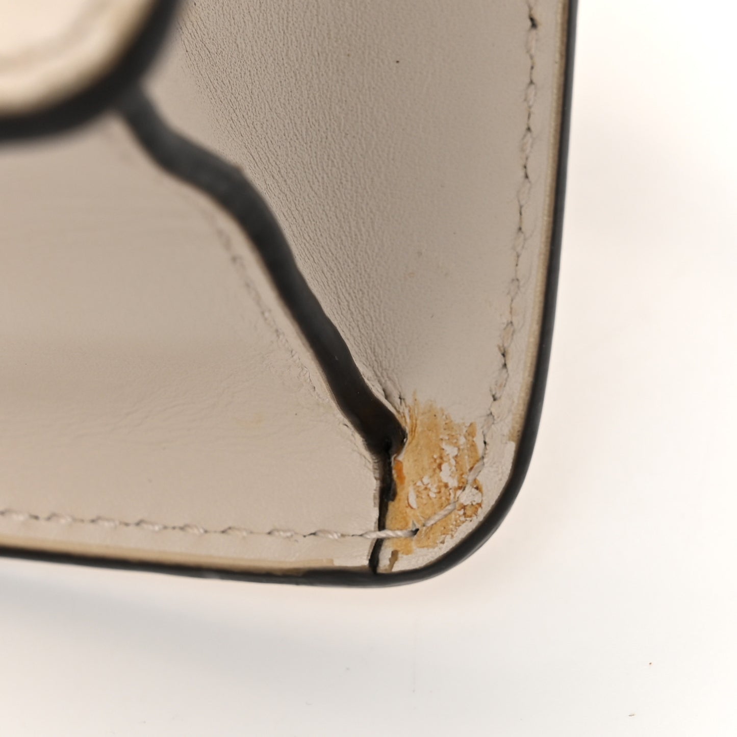 Calfskin Mini Sylvie Top Handle Bag White