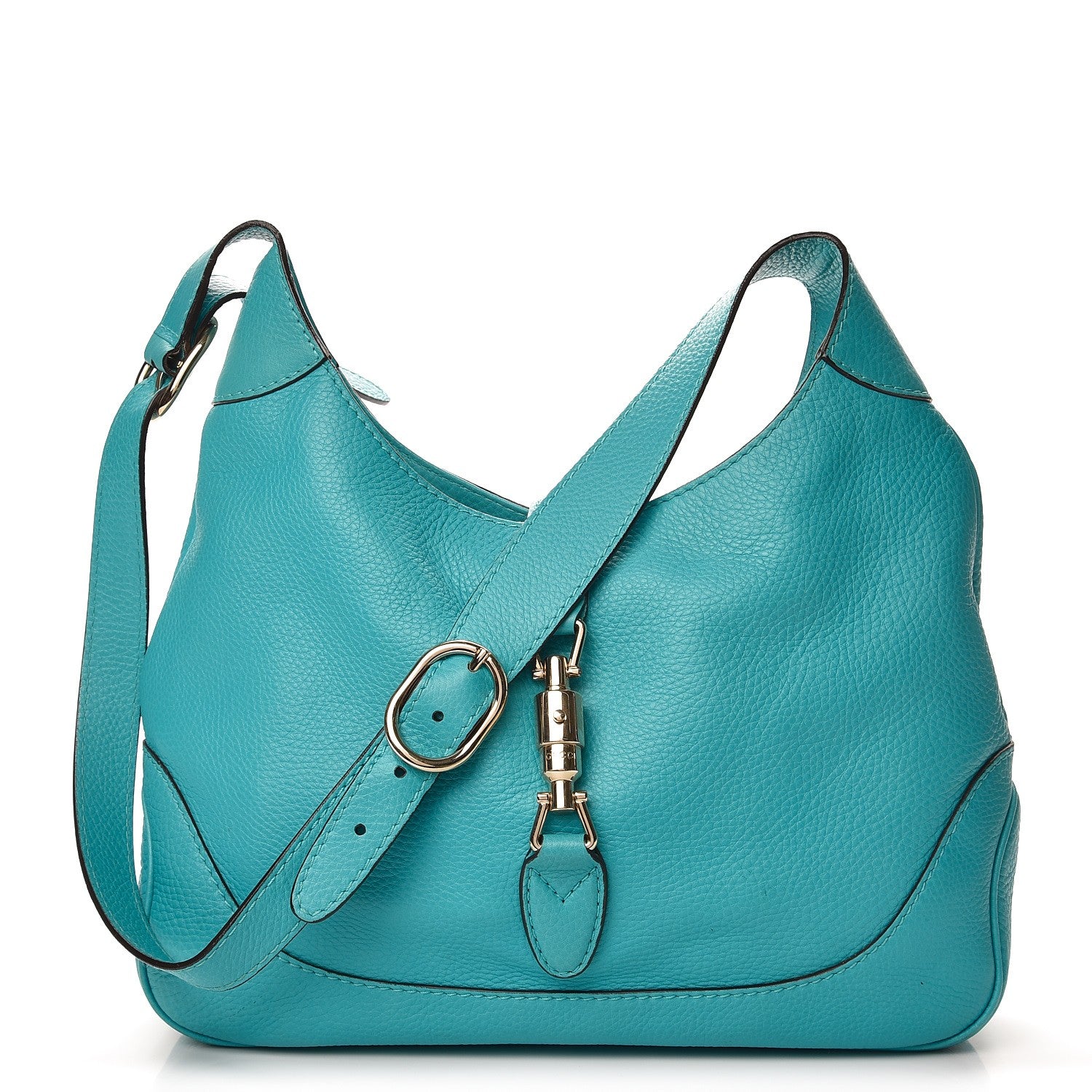 Gucci Calfskin Medium Jackie O Hobo Light Blue 1 of 12