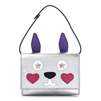 Gucci Metallic Calfskin Childrens Rabbit Bag Silver 1 of 14