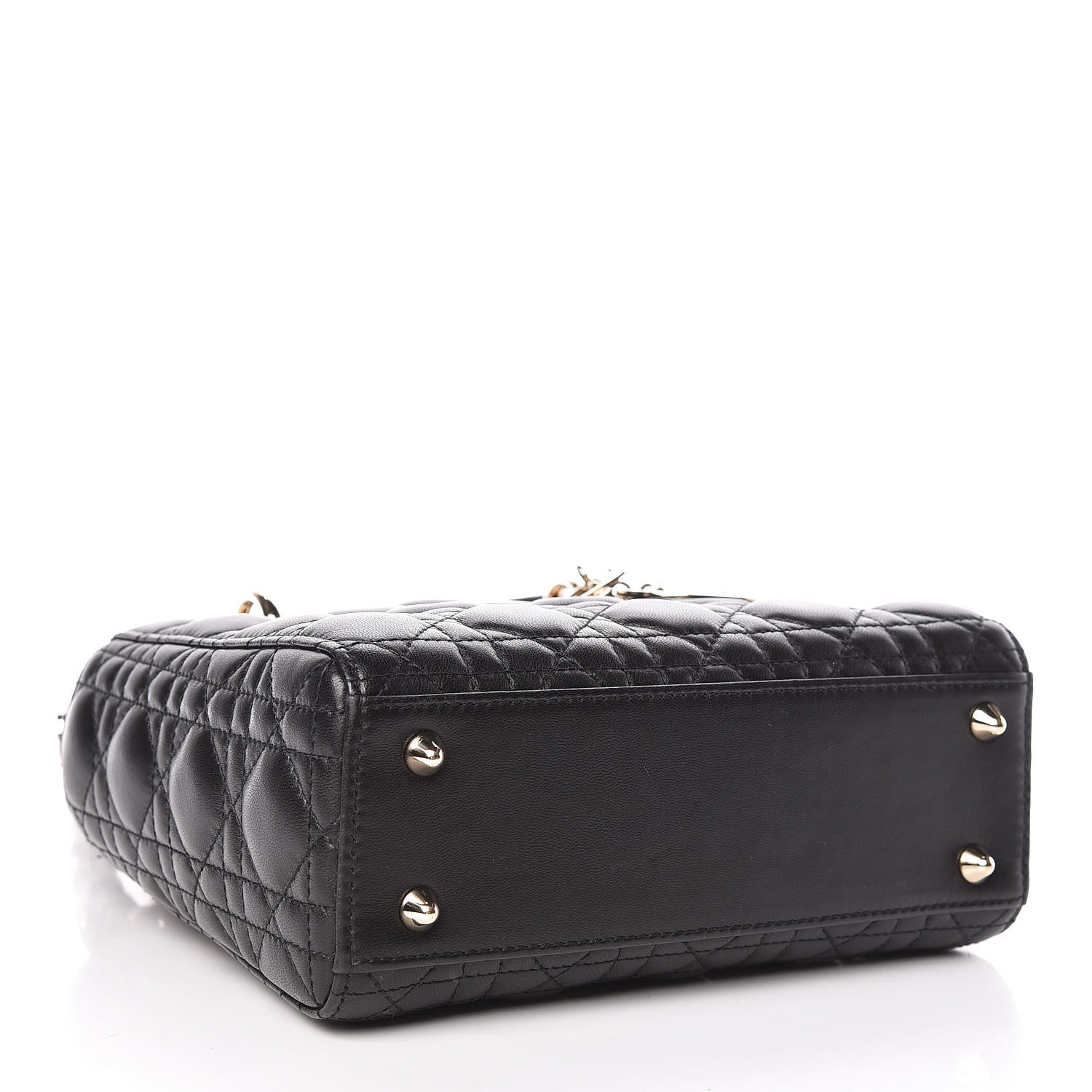 Christian Dior Lambskin Cannage Small Lucky Badges My Lady Dior Black 4 of 9