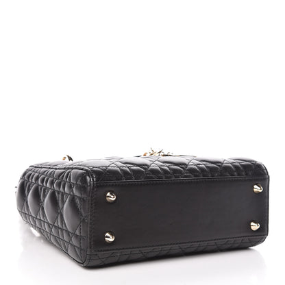 Christian Dior Lambskin Cannage Small Lucky Badges My Lady Dior Black 4 of 9