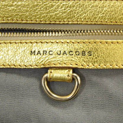 Marc Jacobs Quilted Leather Stam Metallic Gold 9 of 12