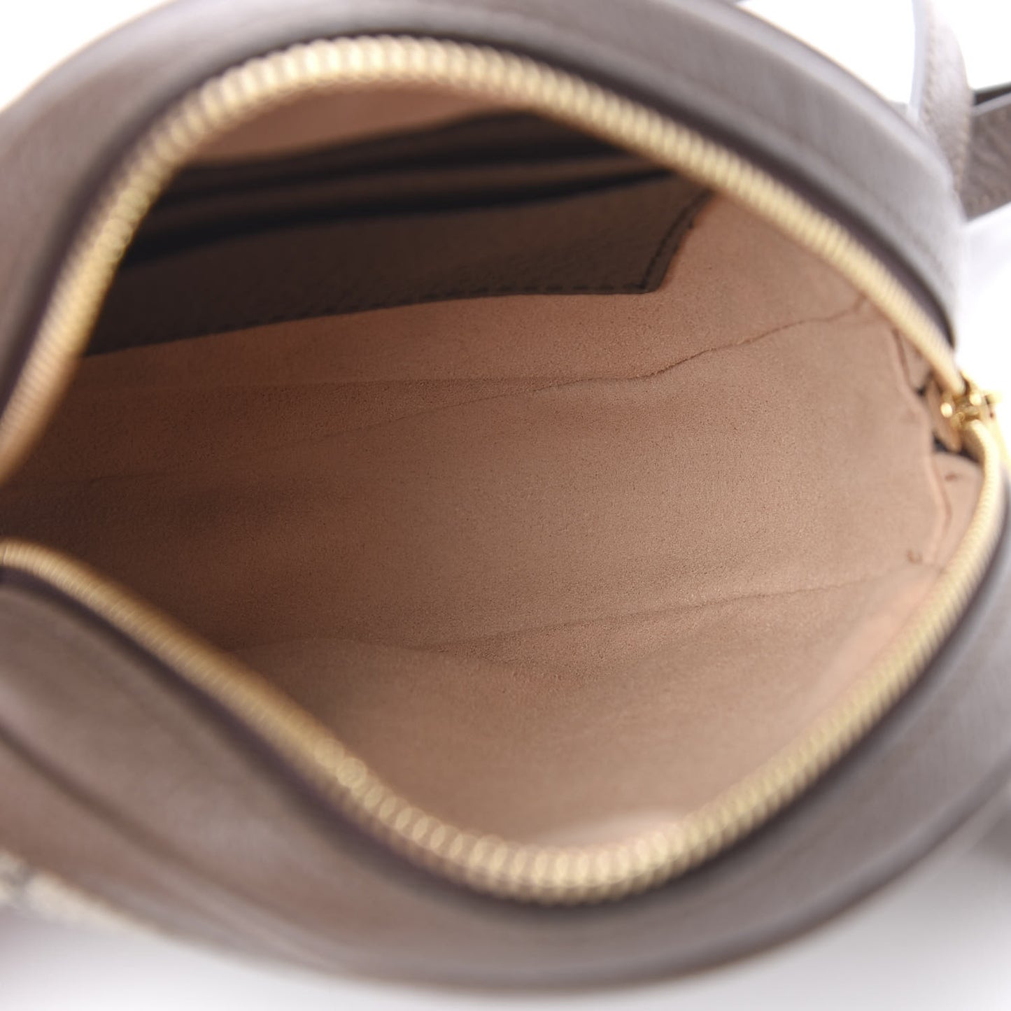 GG Supreme Monogram Web Mini Ophidia Round Backpack Brown