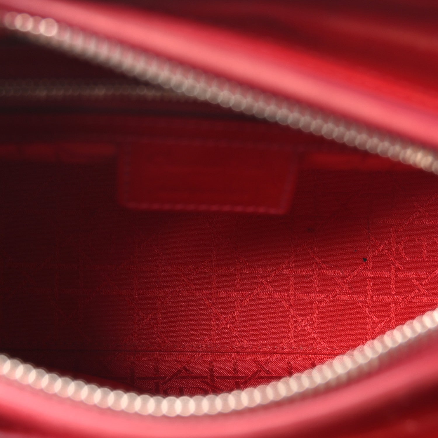 Christian Dior Patent Cannage Medium Lady Dior Red 4 of 9