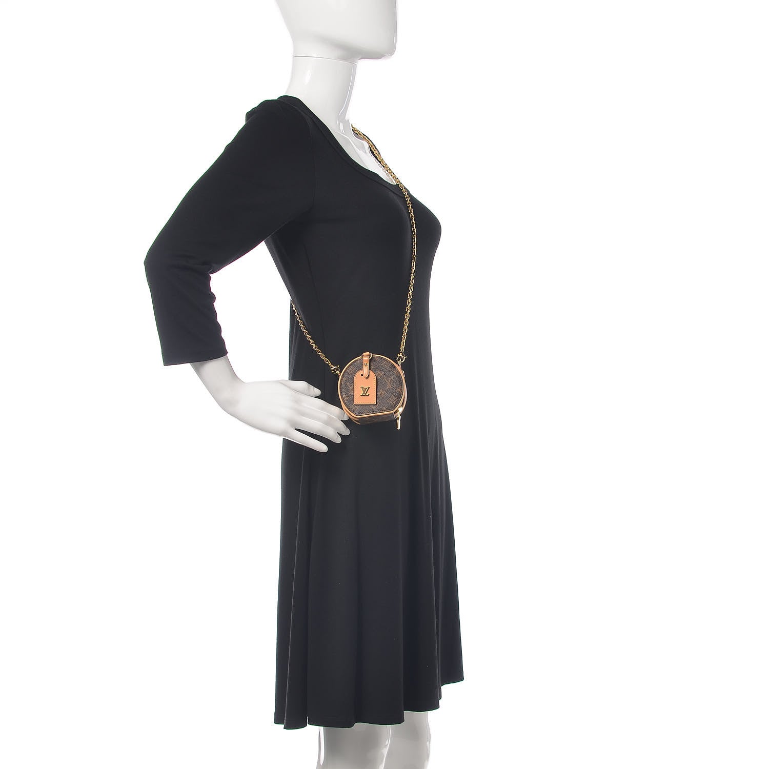 Louis Vuitton Monogram Boite Chapeau Necklace 4 of 9