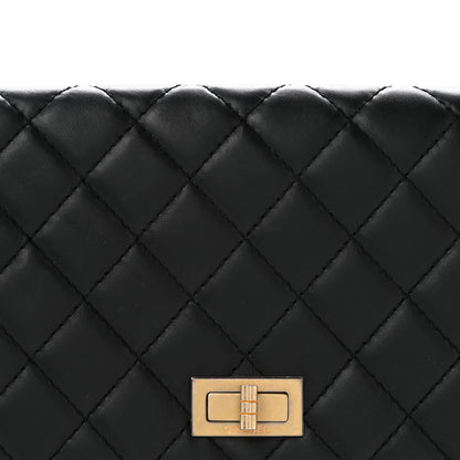 Chanel Aged Calfskin Quilted Reissue 2.55 Clutch Black 8 of 10
