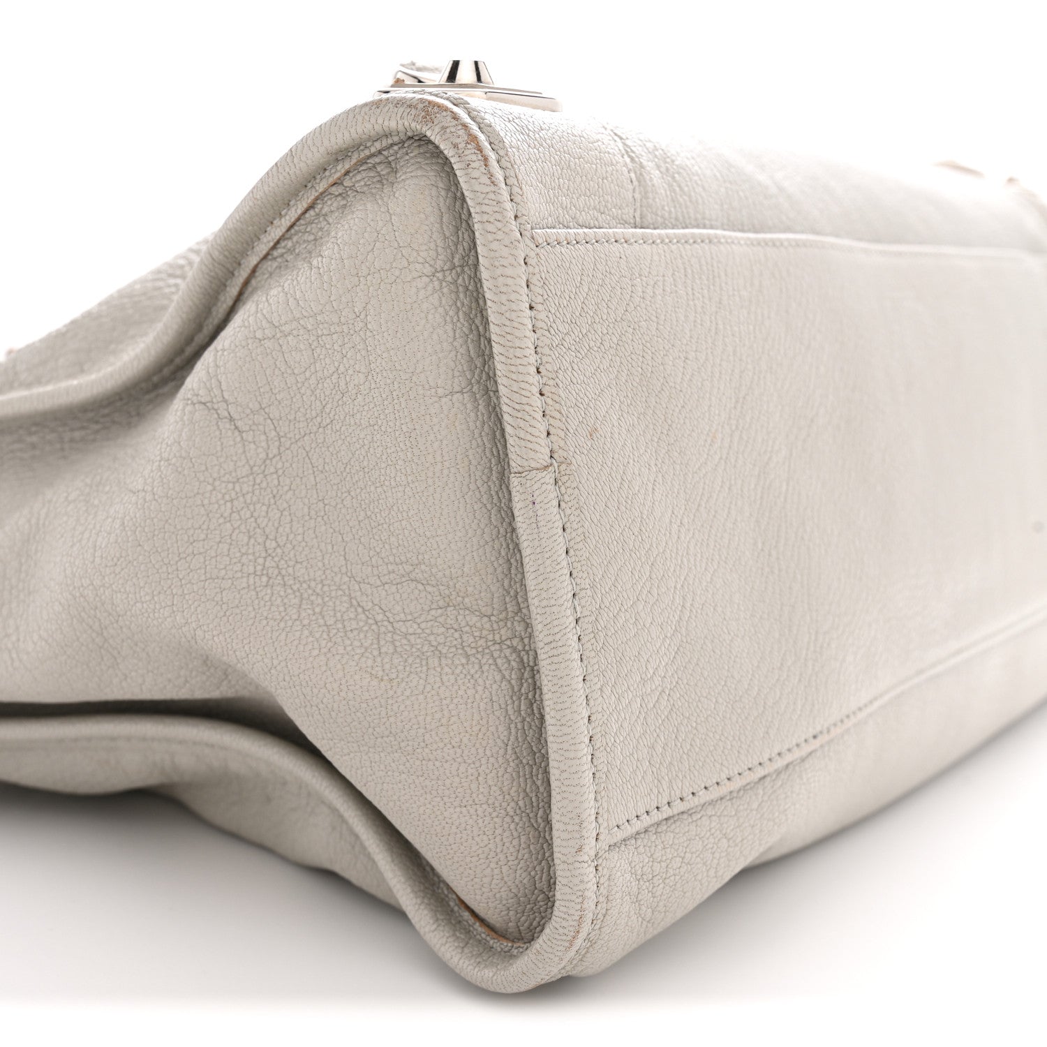 Balenciaga Chevre Silver Metallic Edge Hardware City Gris Glace 10 of 13