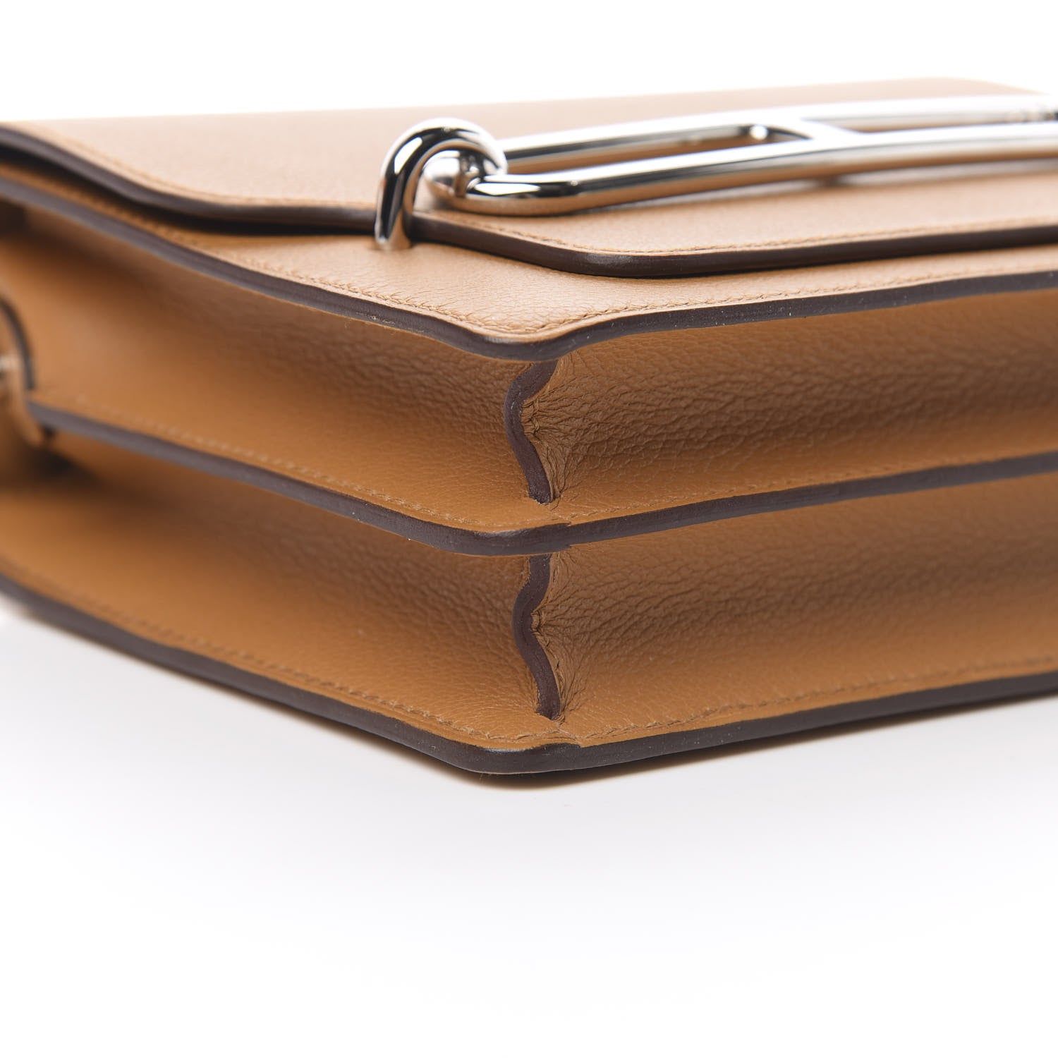 Hermes Evercolor Verso Mini Sac Roulis Caramel Rose D'Ete 9 of 11