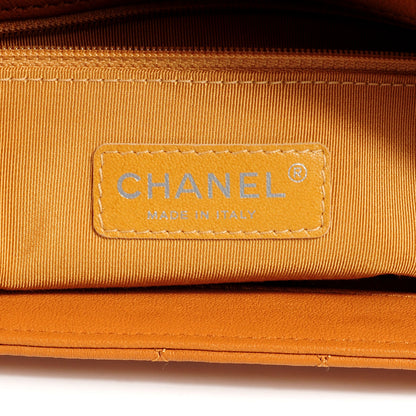 Chanel Washed Lambskin Chain Around Maxi Flap Bag Dark Beige 6 of 8