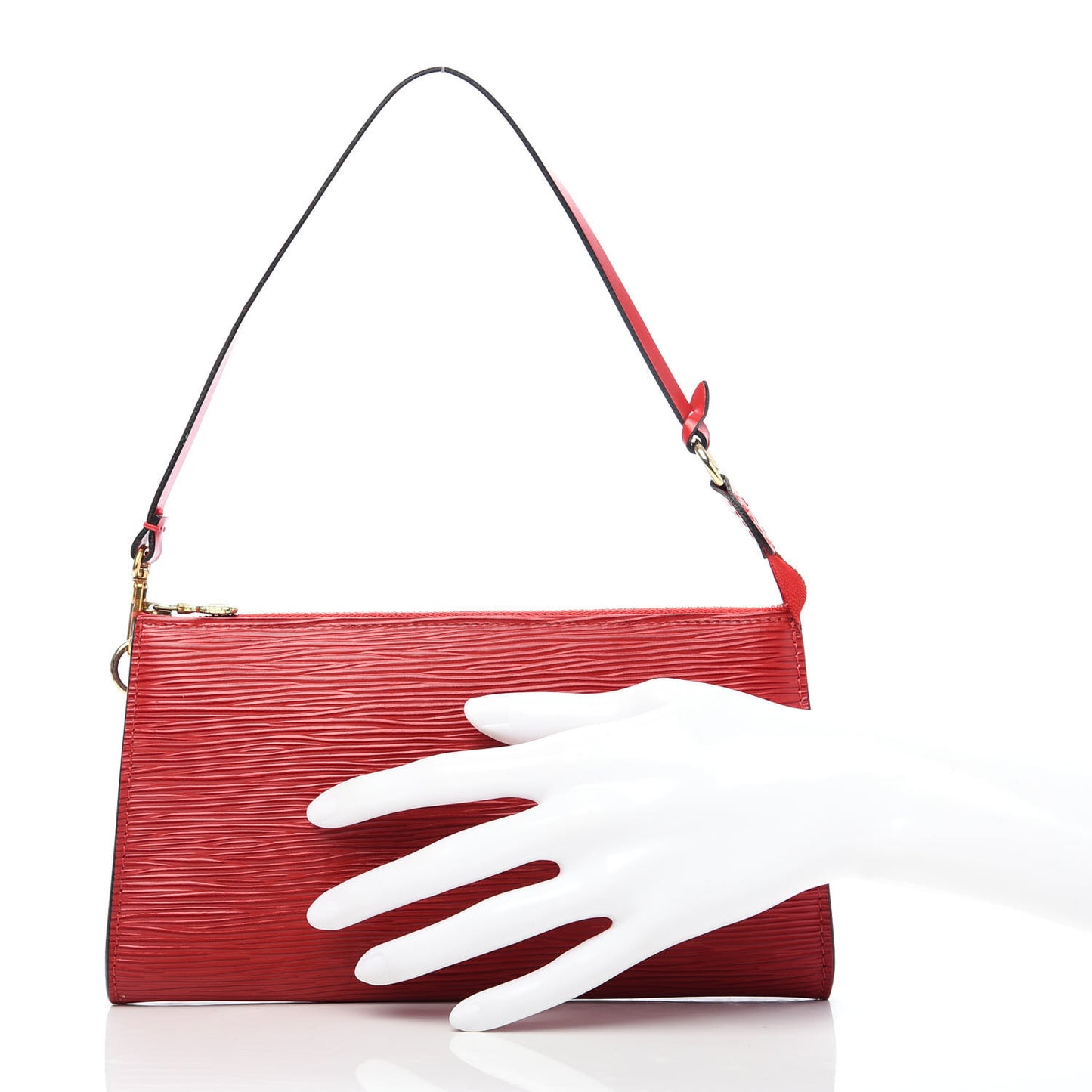 Epi Pochette Accessories 24 Castillan Red