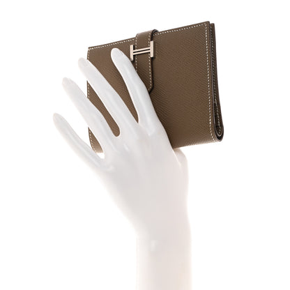 Hermes Epsom Bearn Compact Wallet Etoupe 2 of 8