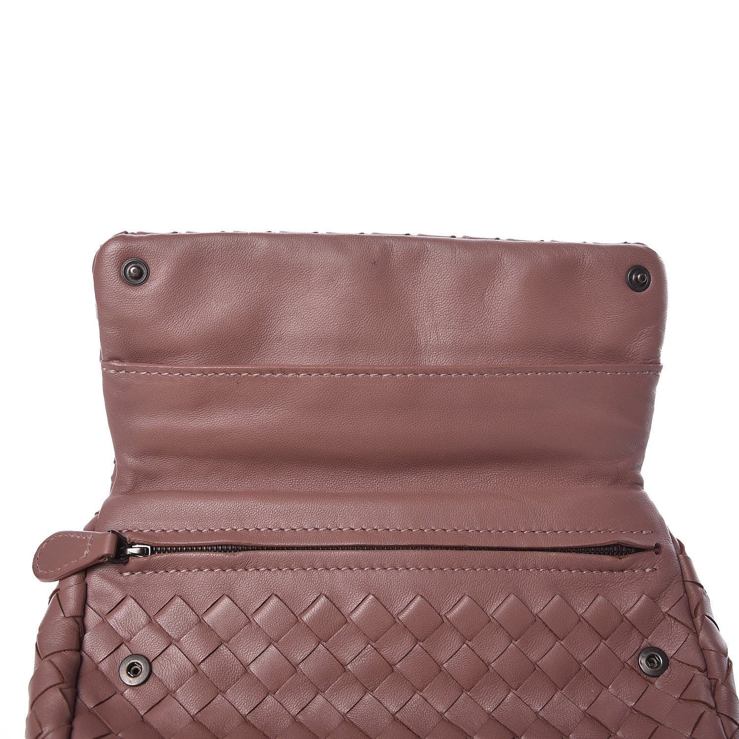 Bottega Veneta Nappa Intrecciato Small Chain Crossbody Dusty Rose 11 of 13