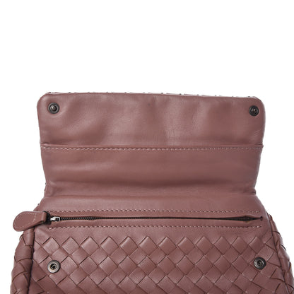 Bottega Veneta Nappa Intrecciato Small Chain Crossbody Dusty Rose 11 of 13