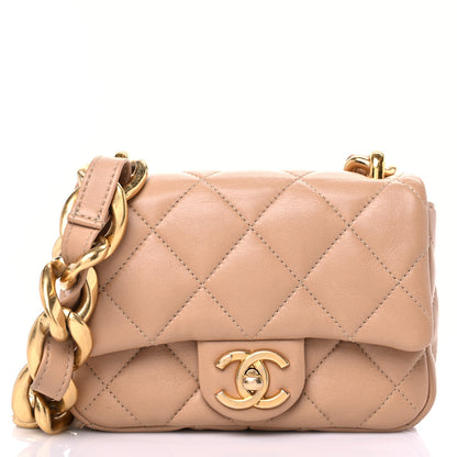 Chanel Lambskin Quilted Mini Funky Town Flap Beige 1 of 10