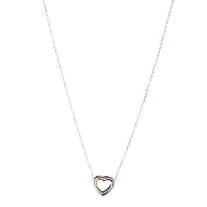 Cartier 18K Pink Yellow White Gold Trinity Heart Necklace 1 of 9