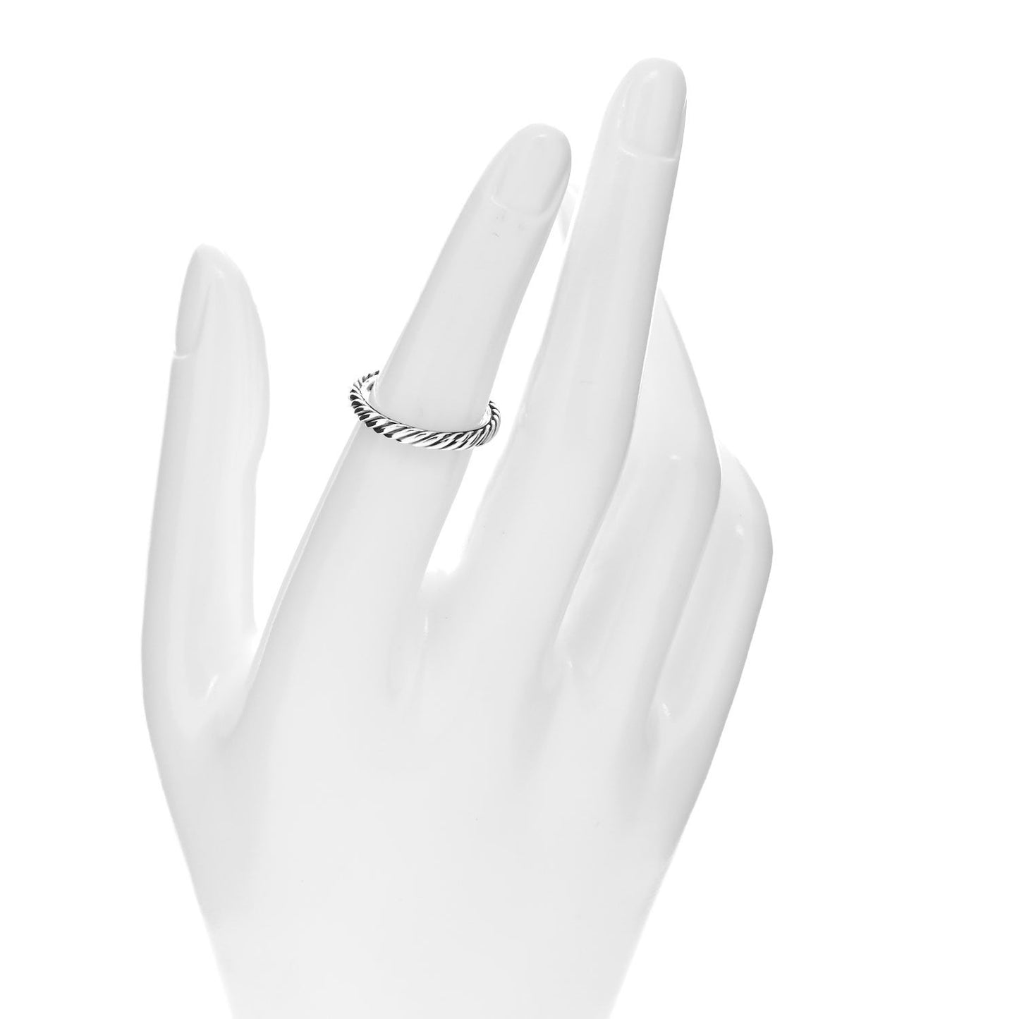 Sterling Silver Cable Classics Band Ring 52 6
