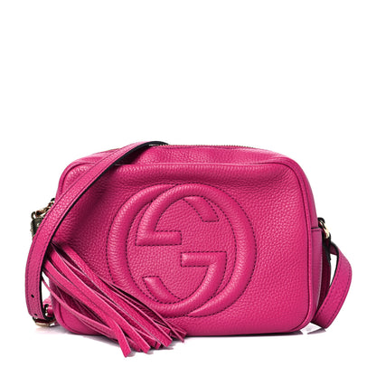Gucci Cellarius Calfskin Small Soho Disco Bag Bright Bouganville 1 of 8