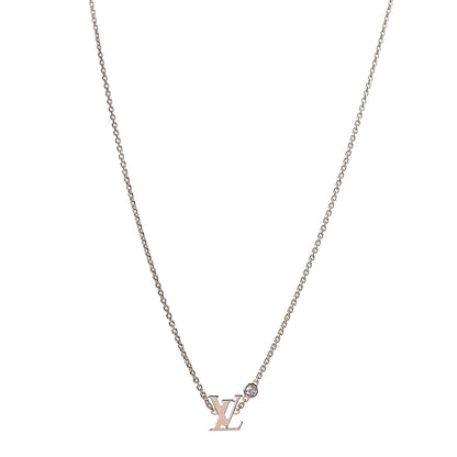 Louis Vuitton 18K Pink Gold Diamond Idylle Blossom LV Pendant Necklace 1 of 4
