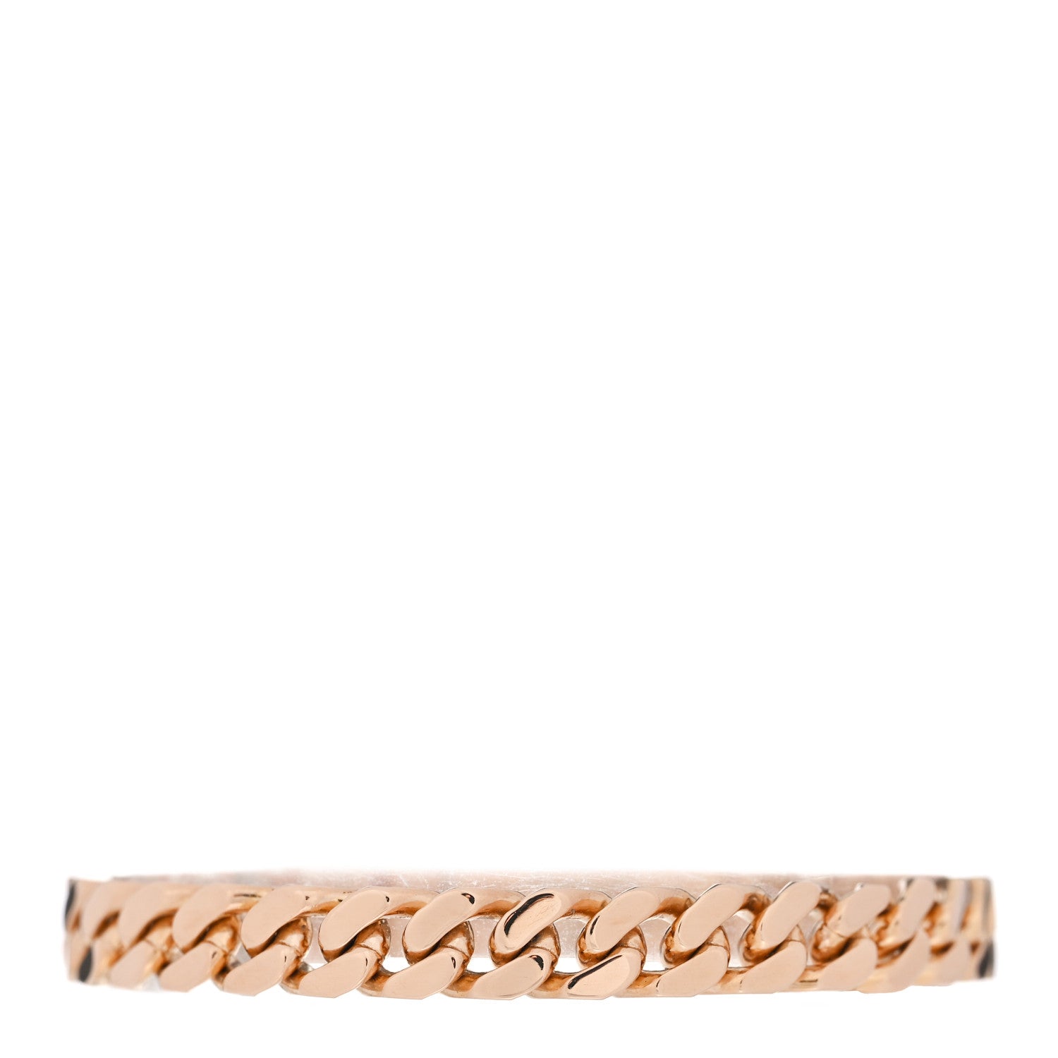 Hermes 18K Rose Gold Diamond PM Kelly Chaine Bracelet SH 2 of 3